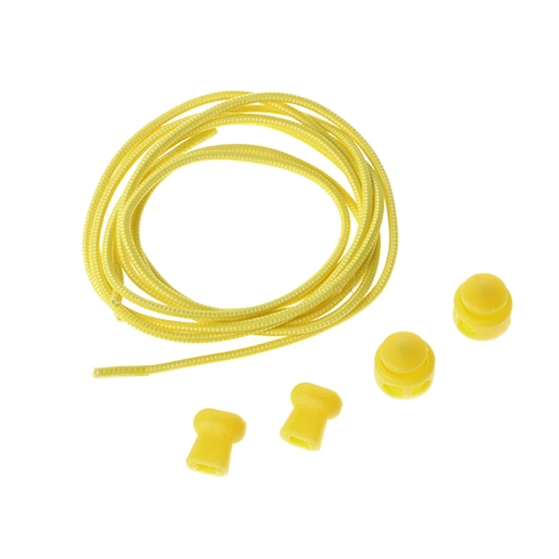 

Colorful Round Elastic Shoelace Spring Fastener No Tie Strings For Adults Kids
