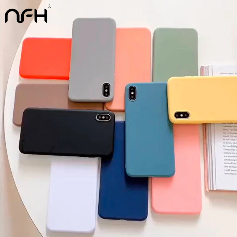 Мягкий силиконовый чехол NFH Candy Для Huawei P30 Lite P20 Pro матовая задняя крышка для Honor 10 20