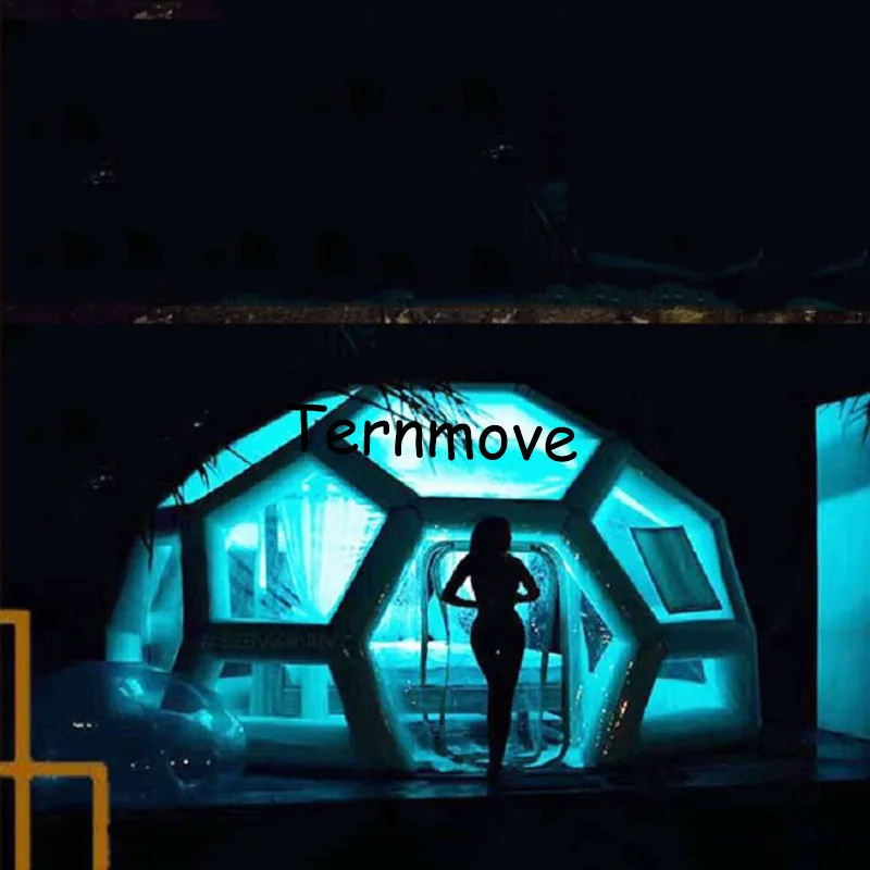 

inflatable show house Famaily Backyard tent,pvc inflatable Polygon leisure meeting advertising tent,inflatable football tent