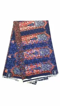 

Print Embroidery African Wax Fabric with Stones, 2019 High End 100% Cotton Dutch Holland Veritable Cord Wax Pange 6 yards