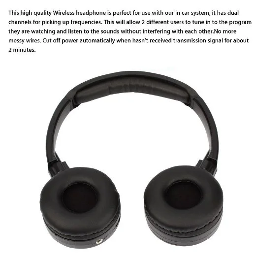 Fone de Ouvido Fone de Ouvido sem Fio Estéreo com Infravermelho Dobrável para Uso ao ar Fones de Ouvido para Música Estéreo Livre tv 2 ir sem Fio - Image 4