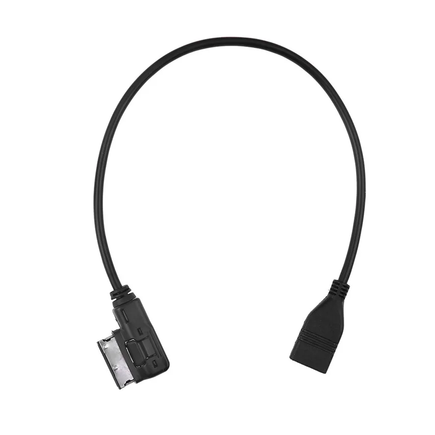 Автомобиль USB кабель 1 шт. музыка ami MMI MDI Интерфейс USB Кабель-адаптер для A3 A4 A8 Q5 Q7 0807#20 - Название цвета: Черный