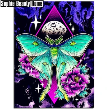 

Needlework Diy 5D Diamond Painting Animal Butterfly Full Diamond Mosaic Pattern Diamond Embroidery Rhinestone Home Decor 199034