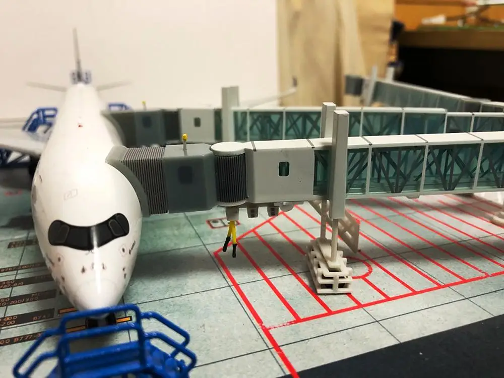 JC Крылья аэропорта посадочная лестница aerobridge 1/200 посадочная лестница Готовая модель