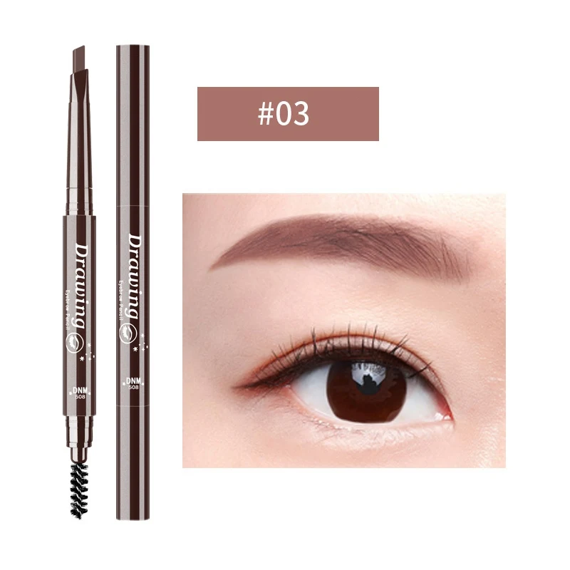 03 7 цветов карандаш для бровей карандаш для татуировки водонепроницаемый карандаш для бровей прочное покрытие натуральный стойкий Макияж инструмент R1 - Цвет: 03