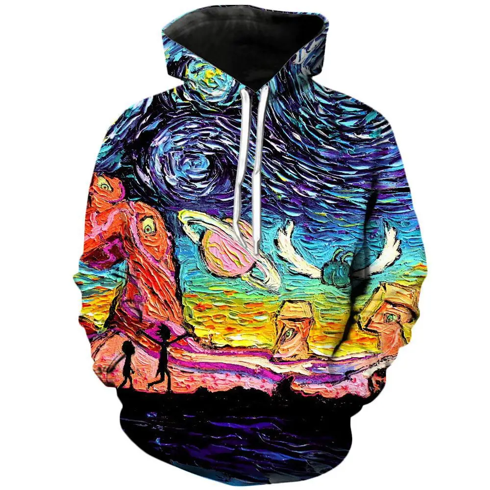 Cosmos 2020 Fashion Brand 3d Hoodies Cartoon Rick And Morty Print Women/men Hoody Casual Hooded Sweatshirts S-4xl Cosmos 2020 Fashion Brand 3d Hoodies Cartoon Rick And Morty Print Women/men Hoody Casual Hooded Sweatshirts S-4xl