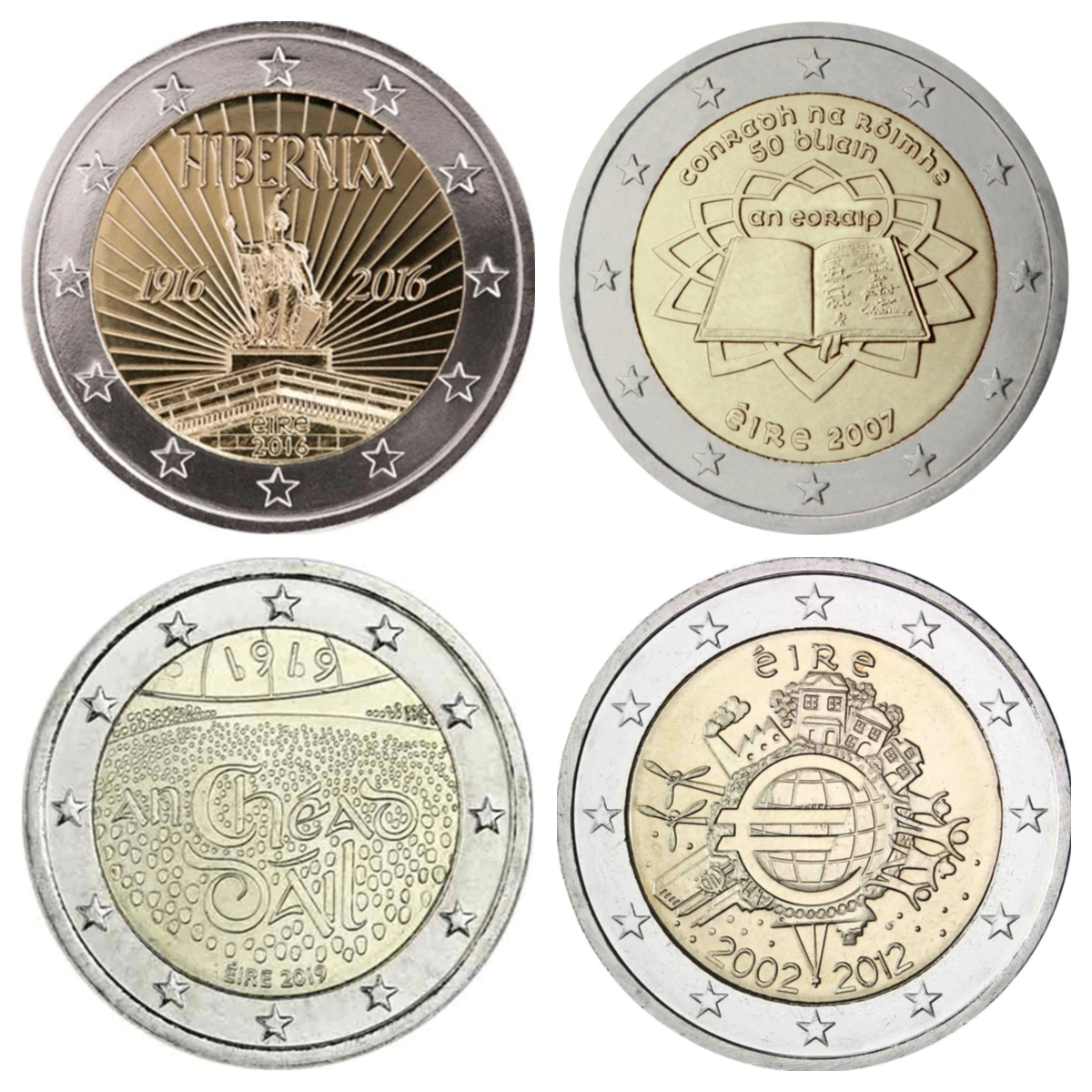 Piece De 2 Euros Rare Uefa 2016 Irlande 2 UE Pièces D'origines 2012 2019 Européenne Rare Véritable Pièce  Commémorative Euro Collection Personnelle UNC Nouveau 1pcs | AliExpress