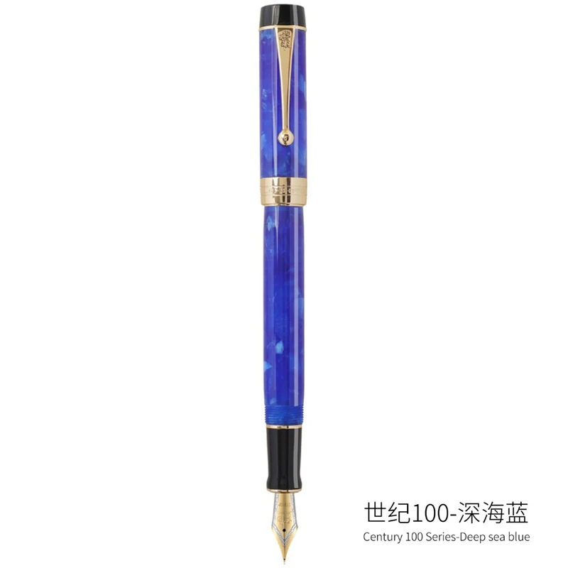 Jinhao 100 Centennial перьевая ручка из смолы EF/F 18KGP M/изогнутое перо 0 6/1 2 мм с конвертером