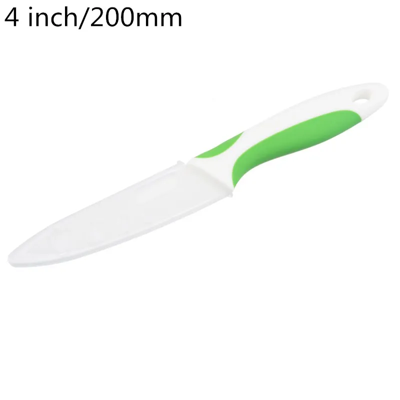 4 inch green 3/4/5 дюймов Керамика Кухня Knivese лезвие сравнить корки ломтик Пособия по кулинарии инструмент Керамика Ножи ВЫСОКОЕ КАЧЕСТВО Whit красочной ручкой нож для очистки овощей - Цвет: 4 inch green