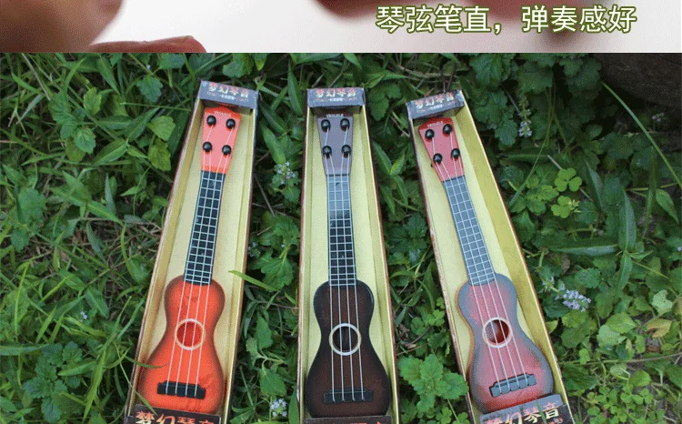 Детские Инструменты для игры на гитаре Dreamy Wood Grain обучающая модель стальная струна укулеле игрушка для раннего образования