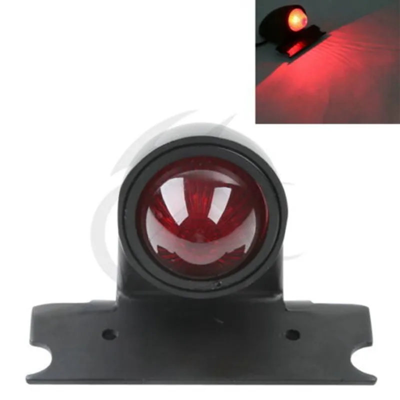 

Motorcycle Black/Chrome NEW Aluminum LED Tail Brake Light For Harley Bobber Chopper Custom Bikes