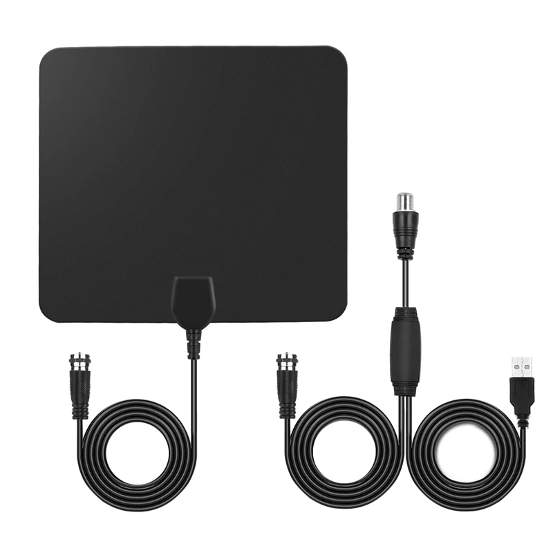 Tv Antenna Indoor Hd Digital with 50-60 Miles Long Range Amplified Hdtv Signal Booster Coax Cable | Электроника