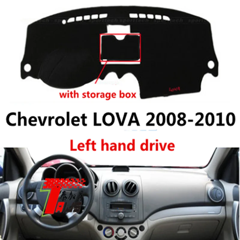 Taijs чехол для приборной панели автомобиля с правым приводом для Chevrolet LOVA 2008-2010 с коробкой для хранения полиэфирный материал горячая Распродажа дизайн