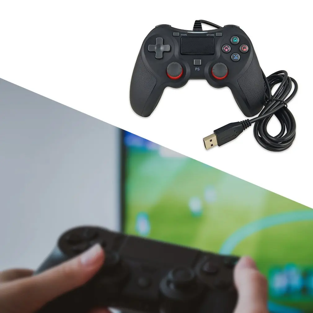 USB проводной геймпад для Playstation для sony PS4 контроллер Джойстик для игр контроллер для ПК консоль с USB кабелем