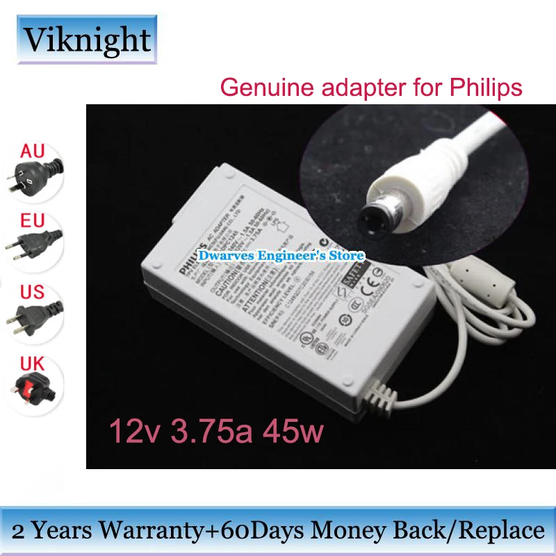 Genuine ADPC1245 12v 3.75a 45w ac power adapter for Philips ADPC12416AB ALC ADPC1220 Q40G375B-615-7D 239C4Q E2271HDS 227E4QH