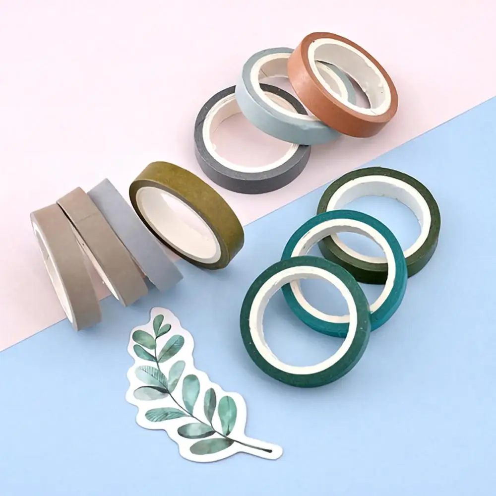 

40 Rolls of Colorful Paper Tape Decorative Paper Tape Wood Board Rainbow Tape Roll Crafts 40 Colors