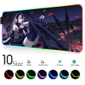 

Joan Alter Rgb Mouse Pad Gloway Pads Led Play Mat with Backlight Desk Accessory Notbook Gamer Desk Table Protector Large Mat
