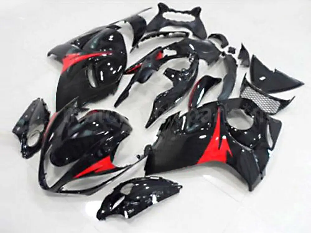 Черный красный мотоцикл обтекатели комплект для Suzuki Hayabusa 2008- GSX1300R ABS пластик литья под давлением формованный обтекатель кузова