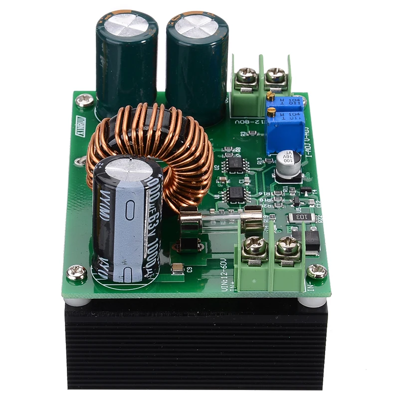 DC-DC Boost Converter Module Power Supply Booster DC Step Up Adapter Module Adjustable Voltage Regulator 12V-60V to 12V-80V