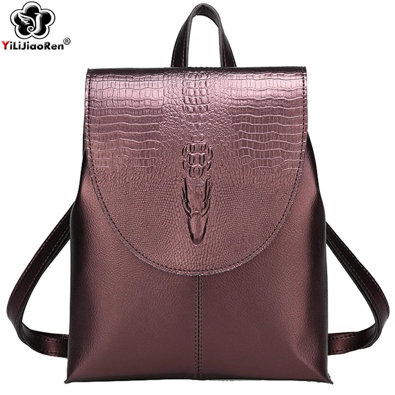 

Famous Brand Leather Backpack for Women Fashion Backpack 2020 Women Travel Bagpack Large Capacity School Bags for Girls Mochila