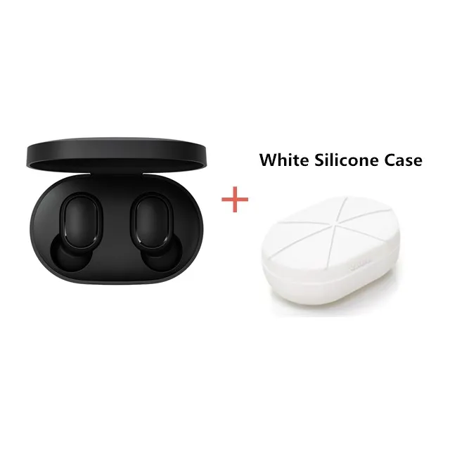 Оригинальные наушники Xiaomi Redmi Airdots TWS, Bluetooth гарнитура, стерео Бас BT 5,0 с микрофоном, управление AI - Цвет: Add white case