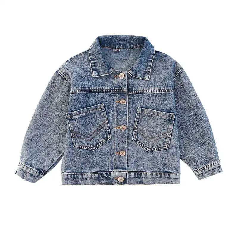 

Girls Denim Jacket Spring New Korean Fashion Girl Jacket Coat 4-16 Years Old Toddler Girl Jacket