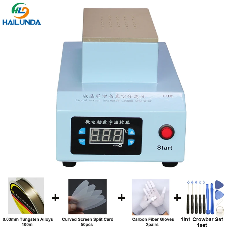 

7inch LCD Separator Screen Separating Machine with Strong Double Vacuum Pump Mobile Phone Spliting Hand Tools LCD Glass Replace