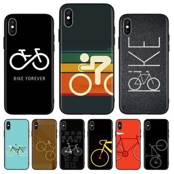 

Bicycle Bike Sport Coqu Black Back Cover Phone Case For Apple IPhone 11 Pro XS MAX XR 7 8 6 6S Plus X 10 Ten 5 5S SE Coque Shell