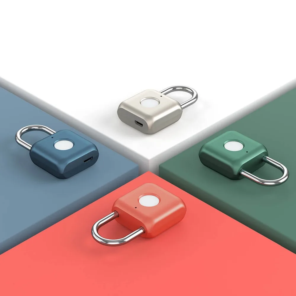 Xiaomi USB Перезаряжаемый умный без ключа Электронный замок с отпечатком пальца домашняя Противоугонная безопасность безопасности замок двери багаж чехол замок