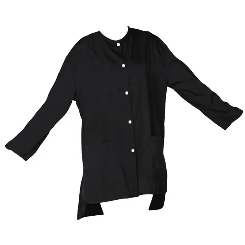 Hair Barber Fashion Work Clothes Hairdressing Long-sleeved Overalls Pet Grooming Costume Hair Stylist Apron