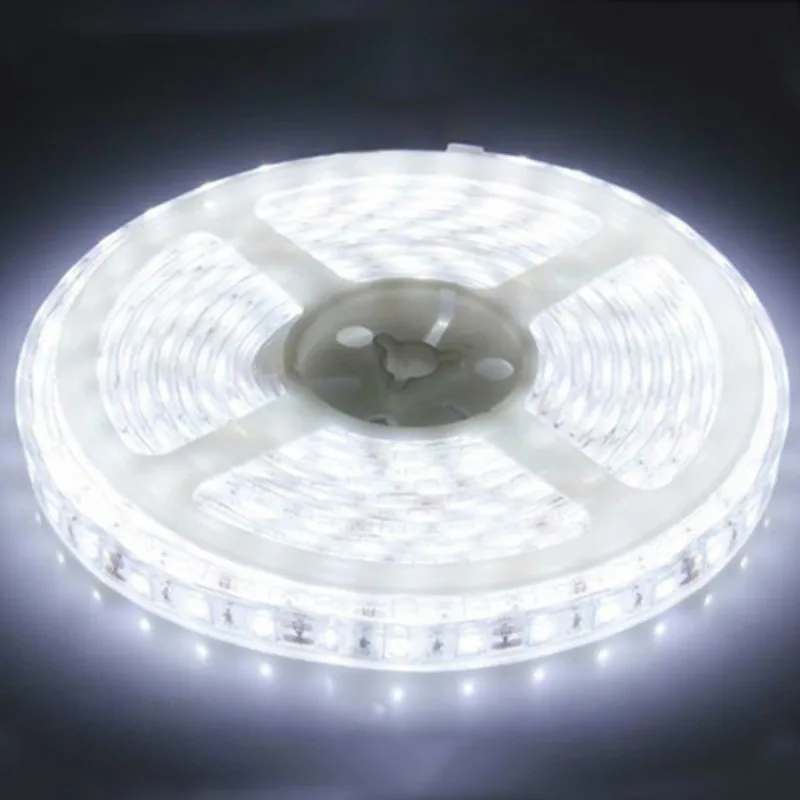 DC12V IP68 Водонепроницаемая светодиодная лента SMD 5050 RGB свет 60 Светодиодный s/m светодиодная лента s для наружного пруда дом для Аквариума Декор 5 м/лот