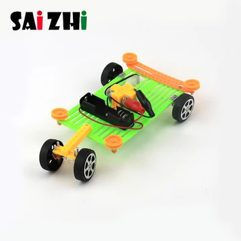 

Saizhi Mini Circle Racing Vehicle DIY Kit Children Educational Gadget Kid Toy Science Experiment Educational Toy For Children