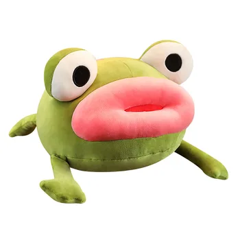 

35CM Cartoon Frogs Plush Pillow Cushion Toys Cute Animal Stuffed Baby Infants Appease Playmate Doll Kids Children Birthday Gifts