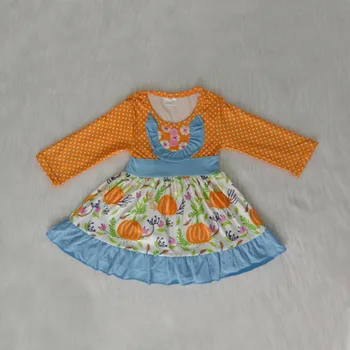 

New Children Girls Dress For Kids Halloween Pumpkin Party Princess Dress Costume Child Baby Girl Clothes
