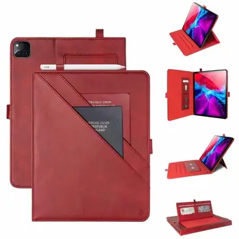 

New Card Wallet Flip Tablet Case for iPad Pro 12 9 12.9 2020 4th gen 2017 2015 2018 Case PU Leather Stand Cover Shockproof Shell