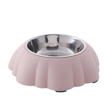 

Stainless Steel Dog Bowl Cat Bowl Food Bowl Pumpkin Type Pet Single Bowl Pet Food Utensils