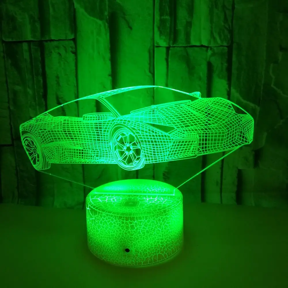 3D ночник светодиодный настольный светильник USB светильник 3D стерео визуальный AliExpress Amazon Wish импортные товары