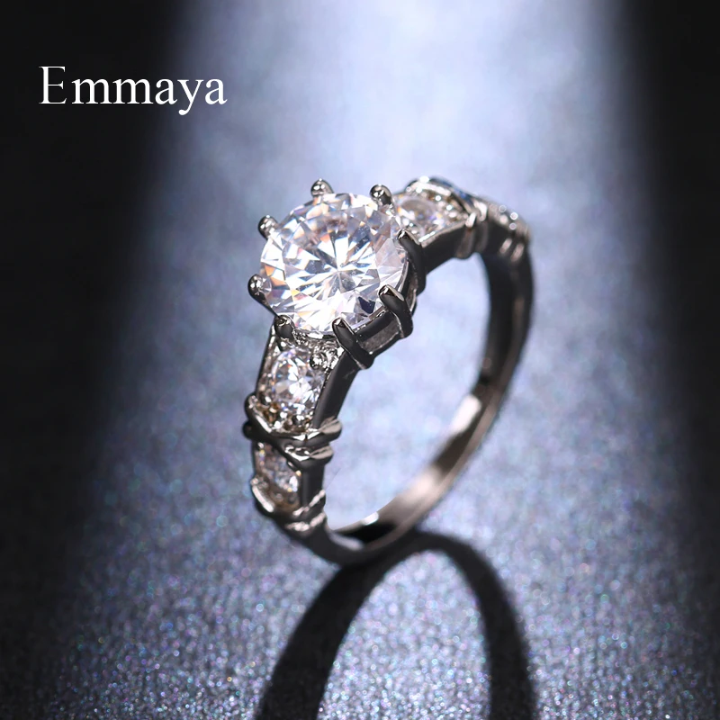 Новое поступление от Emmaya элегантное женское круглое кольцо с шестью когтями и