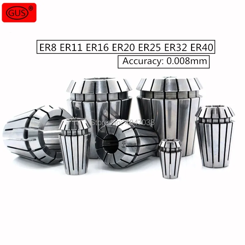 

Engraving machine high-precision AA ER chuck ER8 ER11 ER16 ER20 ER25 ER32 ER40 1-26mm collet precision 0.008mm
