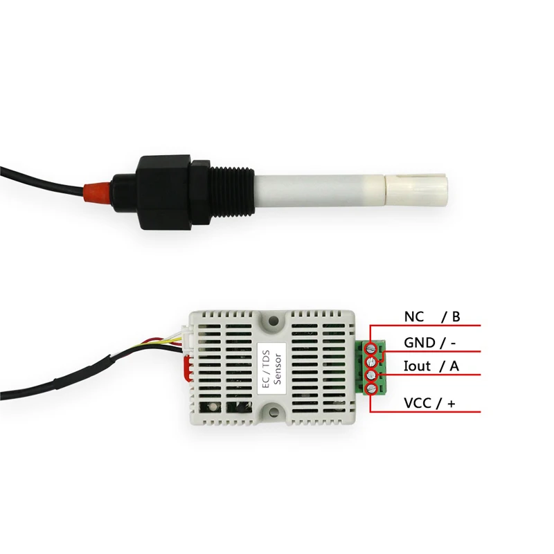 Проводимость TDS EC датчик зонда передатчик Модуль 0-5 В/10 в 4-20mA RS485 Modbus RTU