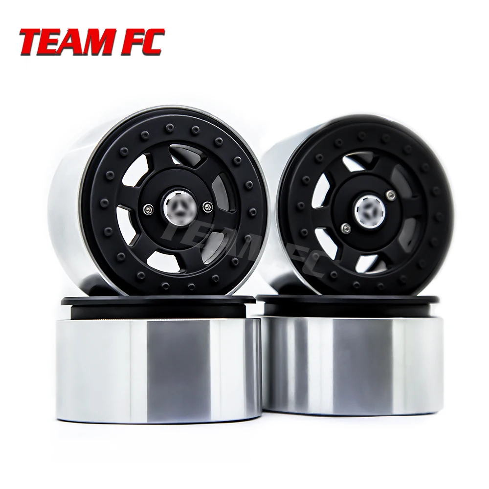 

4PCS Metal 2.2 Beadlock Wheel Rim Hub for 1/10 RC Rock Crawler Axial SCX10 90046 RR10 Wraith TRAXXAS TRX4