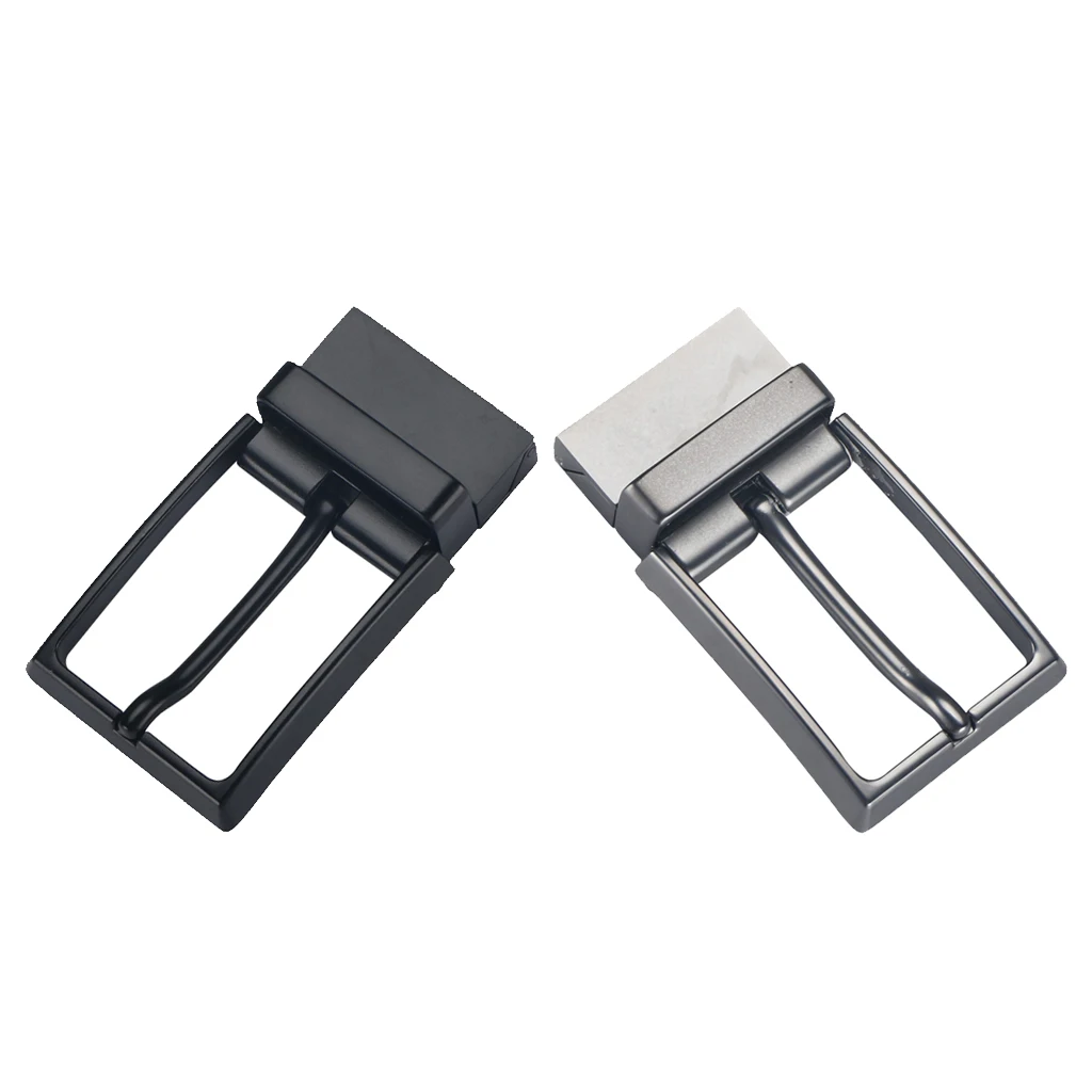 Mens Metal Reversible Belt Buckle Replacement Antique Pin Buckle Rectangular