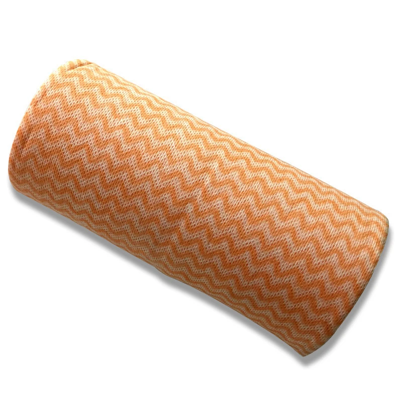 Disposable Cleaning Cloths Roll Can Tear Dish Cloth Absorbent Oil Clean Scouring Pad Wash Cloths Lazy Rag Kitchen Bar Towel - Цвет: Yellow