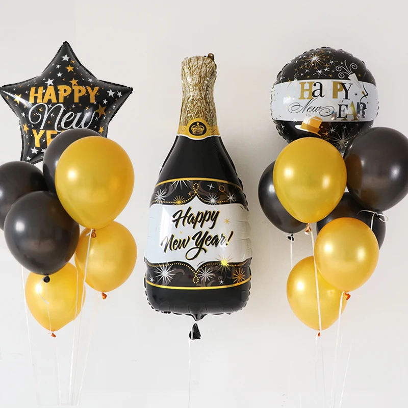1 комплект, новогодний воздушный шар Botte, воздушный шар Heium из фольги для нового года,, новогодние тематические вечерние воздушные шары, надувные шары