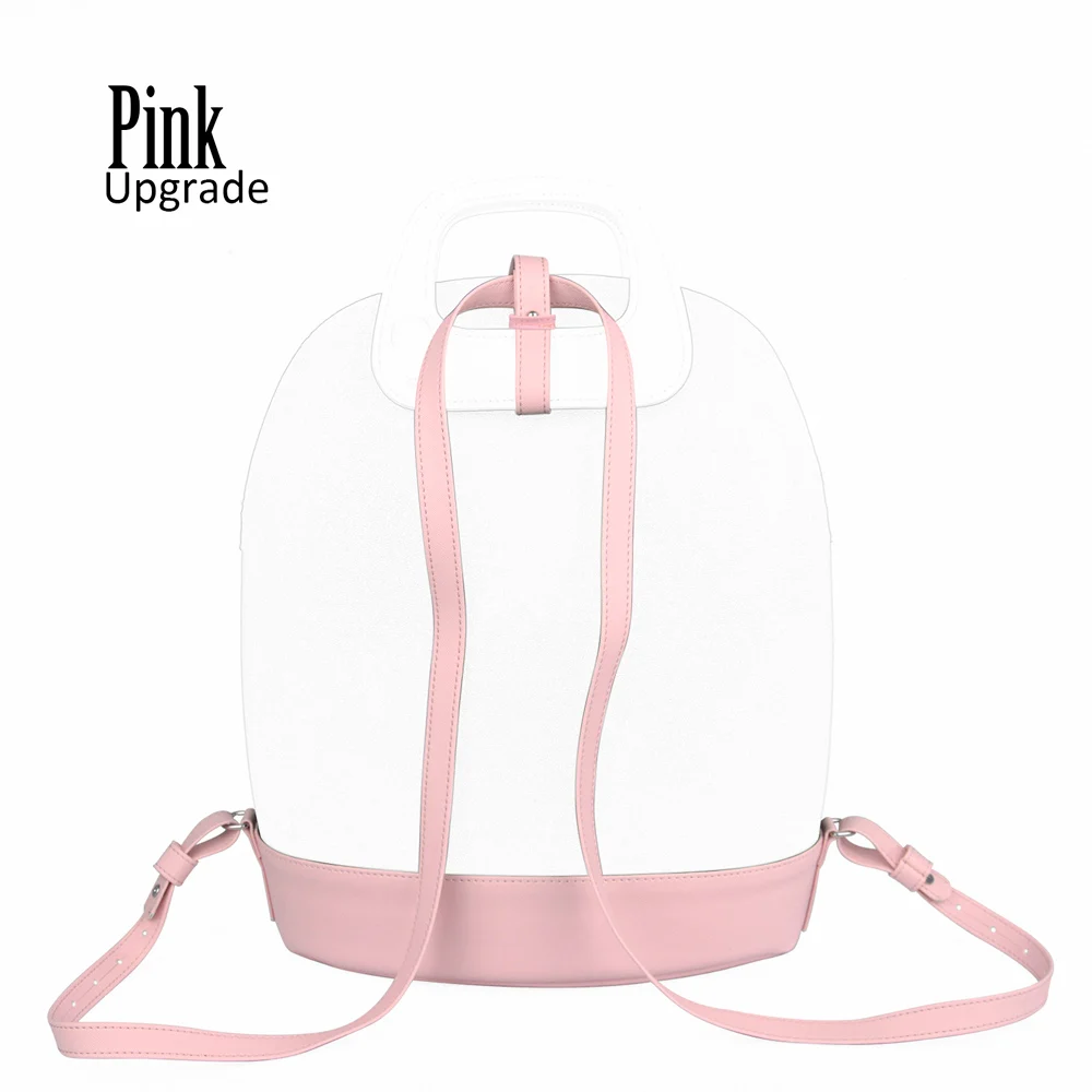 Тонкий мягкий рюкзак из искусственной кожи с пряжкой на ремне для Obag 50 O Bag 50 - Цвет: pink