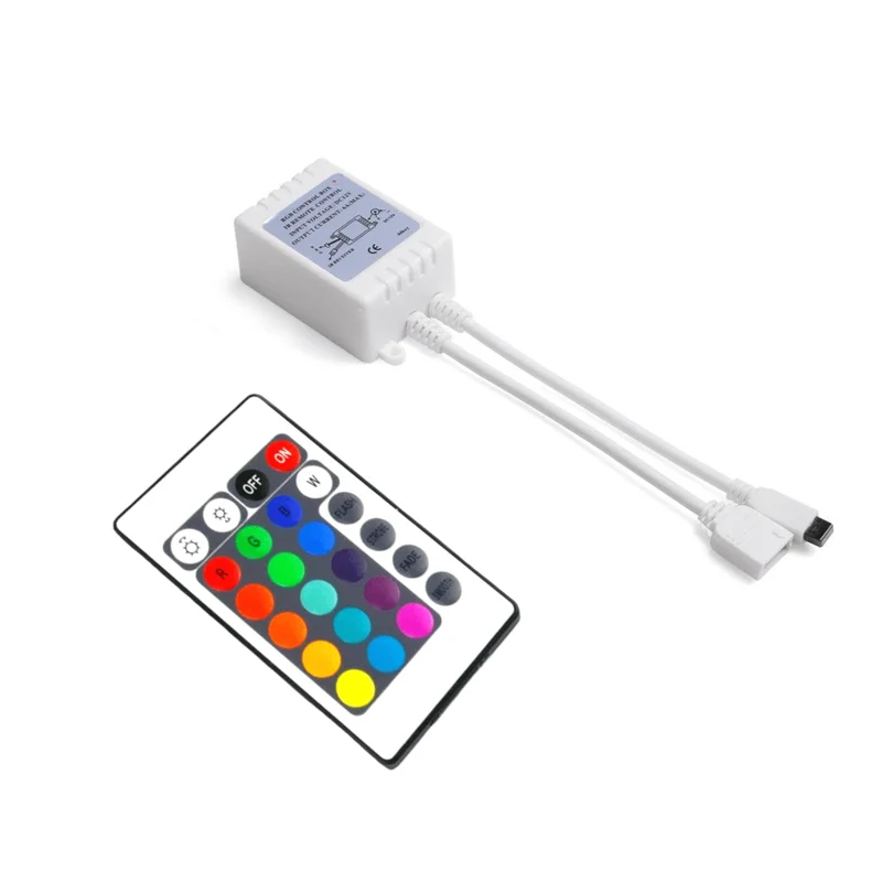 + Пульт дистанционного управления RGB LED с 24 кнопками | Лампы и освещение