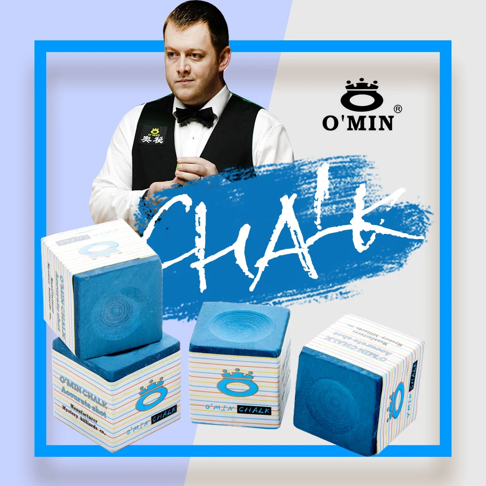 

Oâ€™MIN Chalk Oily Blue 5 Pieces Professional Chalk Easy to Powder Billiard Accessories High Quality Chalk Strong Friction Smooth