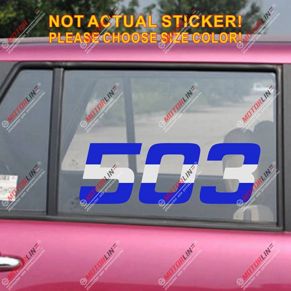 503 Сальвадор код страны флаг наклейка стикеры автомобиля винил выбрать размер без bkg