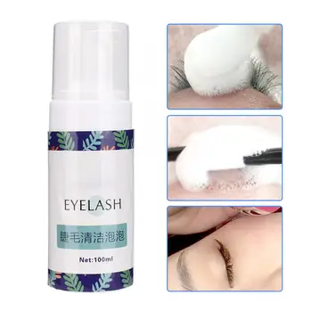 

Mild Eyelash Foam Cleanser Grafting Eyelash Cleaning Mousse Cosmetic Tool 100ml for Eyes Makeup