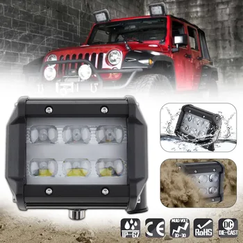 

Universal 4 Inch Car Working Light 30W 6000LM 6000K Car Work Light with Two Row light Bars for Off-road Car Pickup Wagon